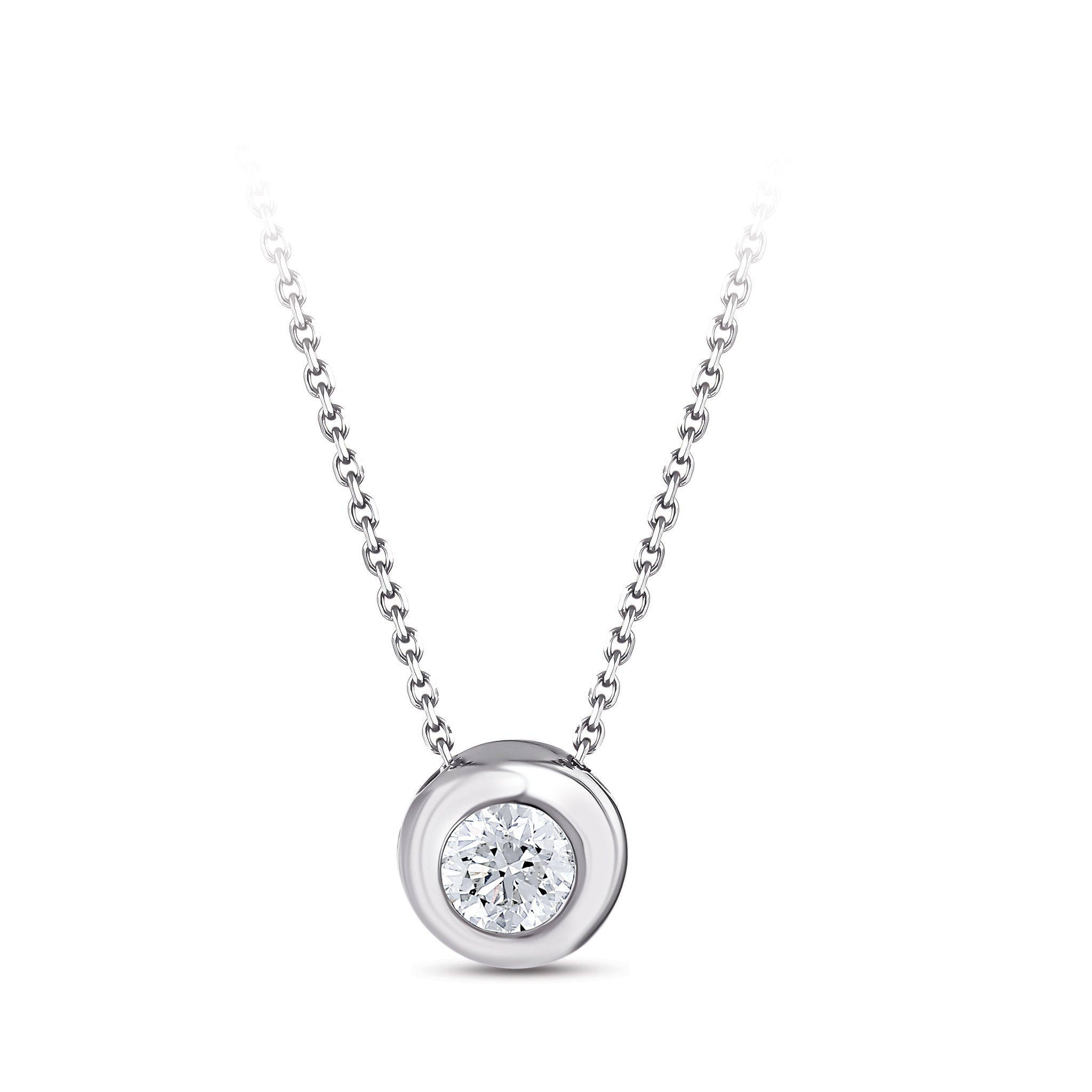 Diamond Solitaire Necklace