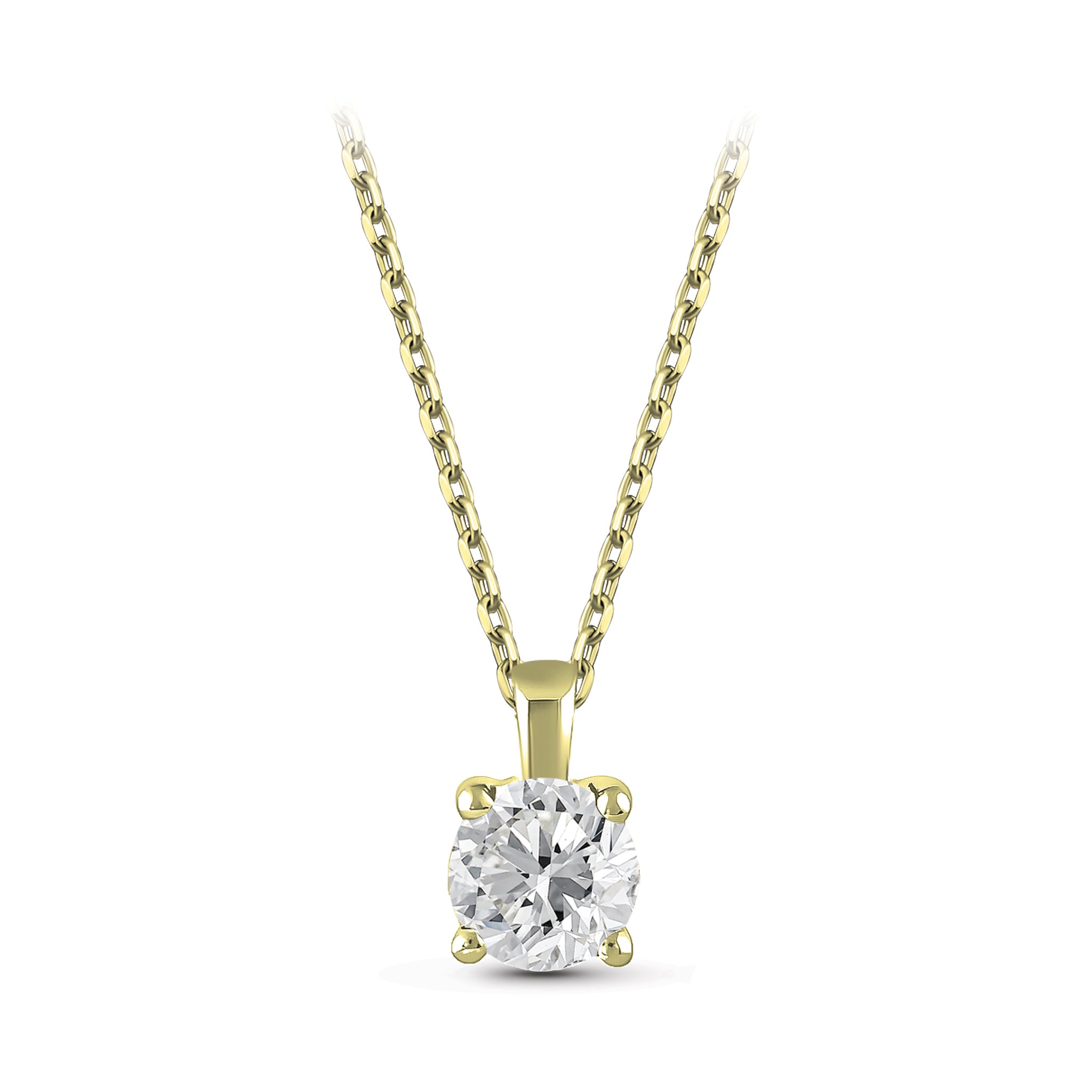 Diamond Solitaire Necklace