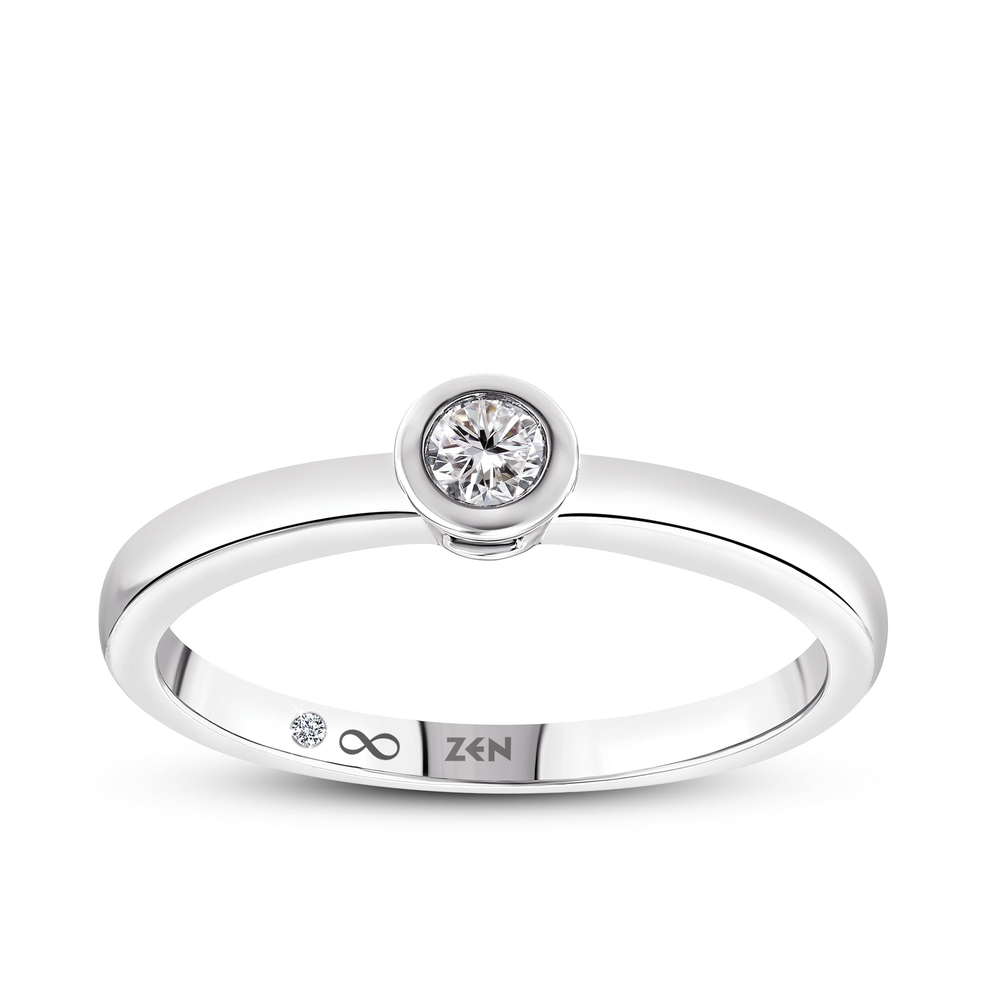 Solitaire Diamond Engagement Ring