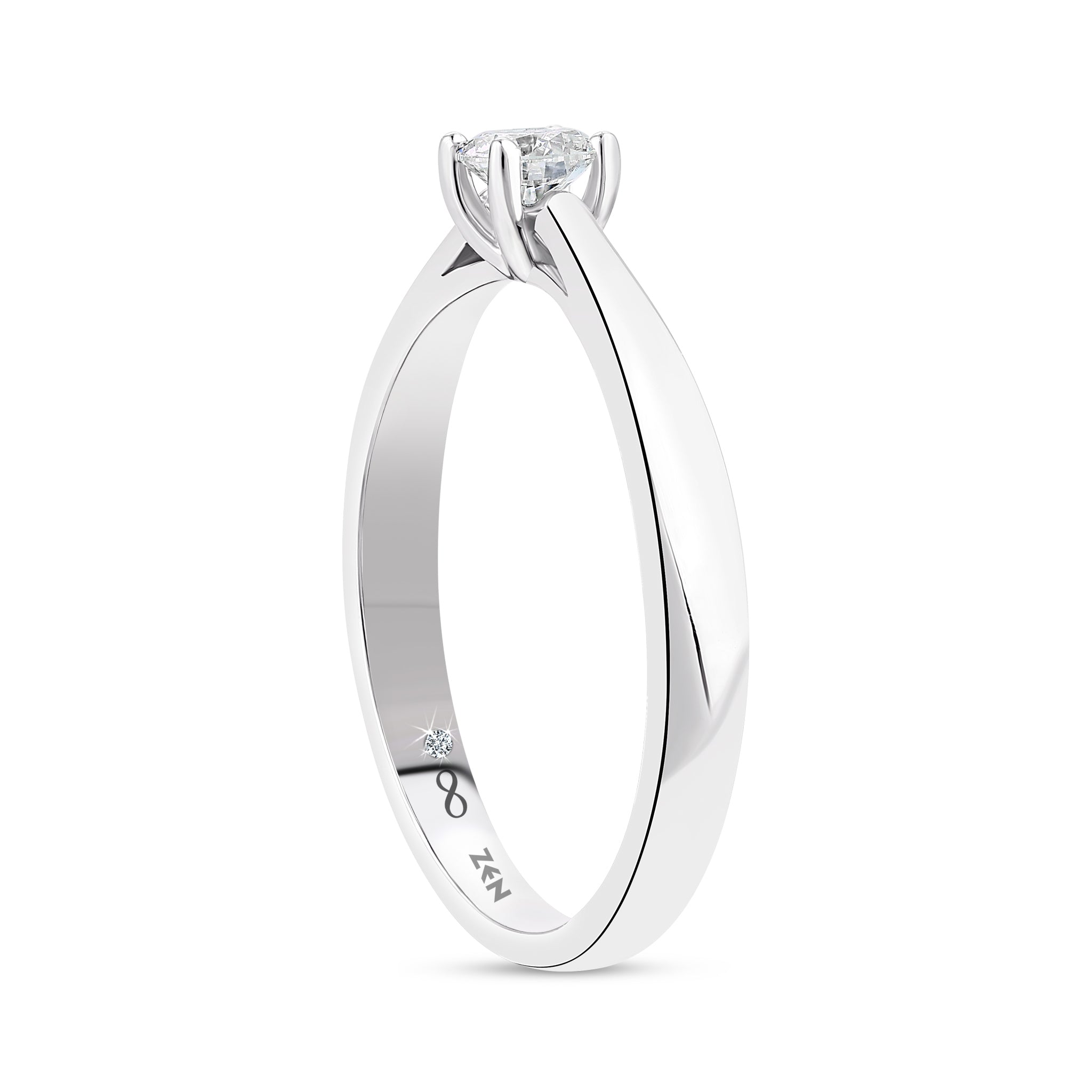 Solitaire Diamond Engagement Ring