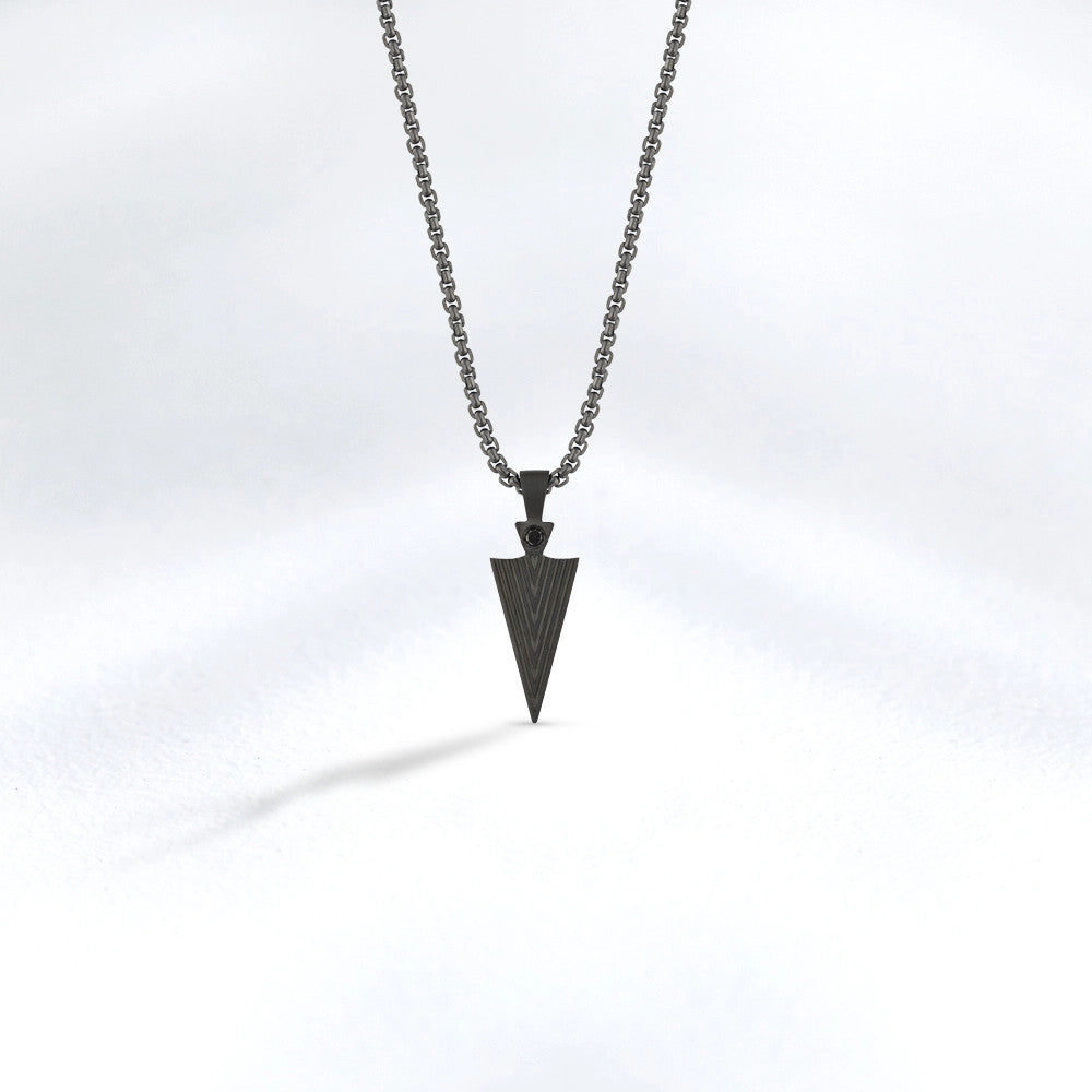 Men Silver Diamond Necklace