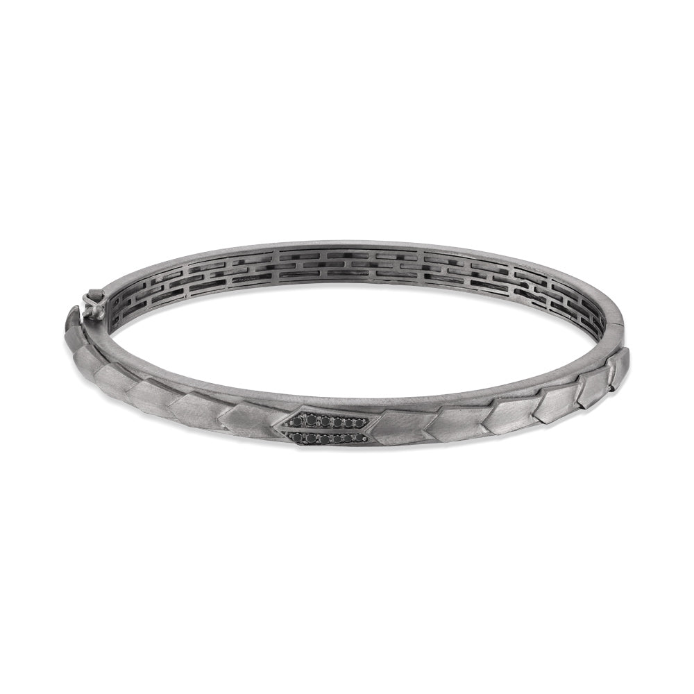 Silver Men Diamond Bracelet