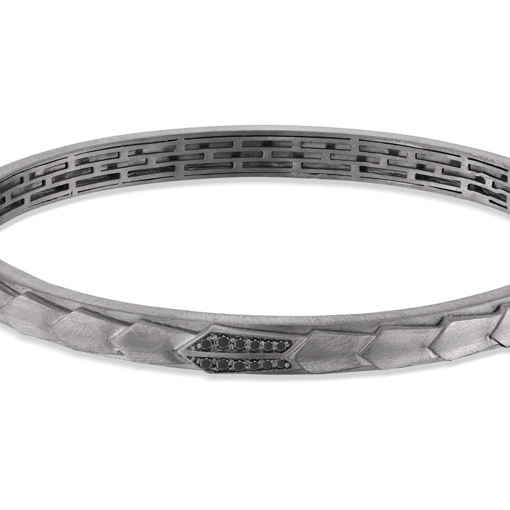 Silver Men Diamond Bracelet