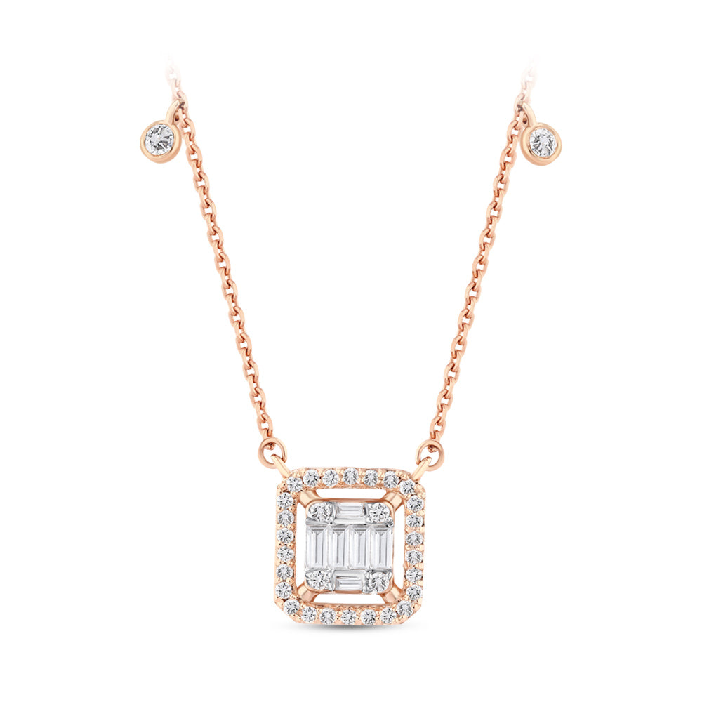 Baguette Diamond Necklace