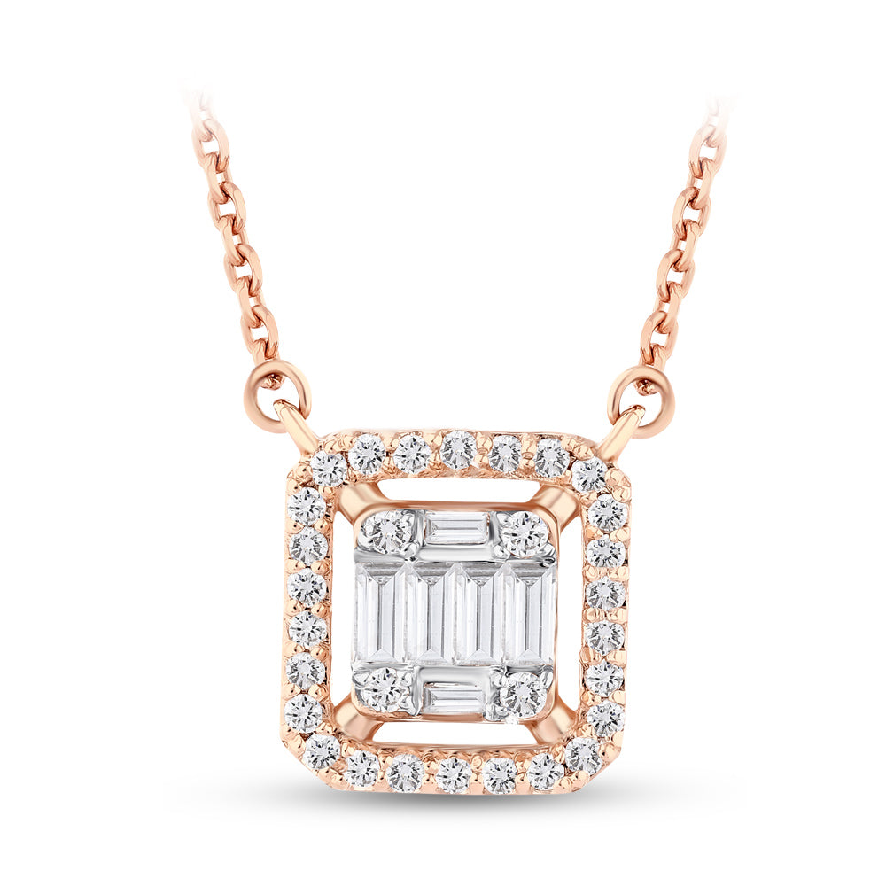 Baguette Diamond Necklace