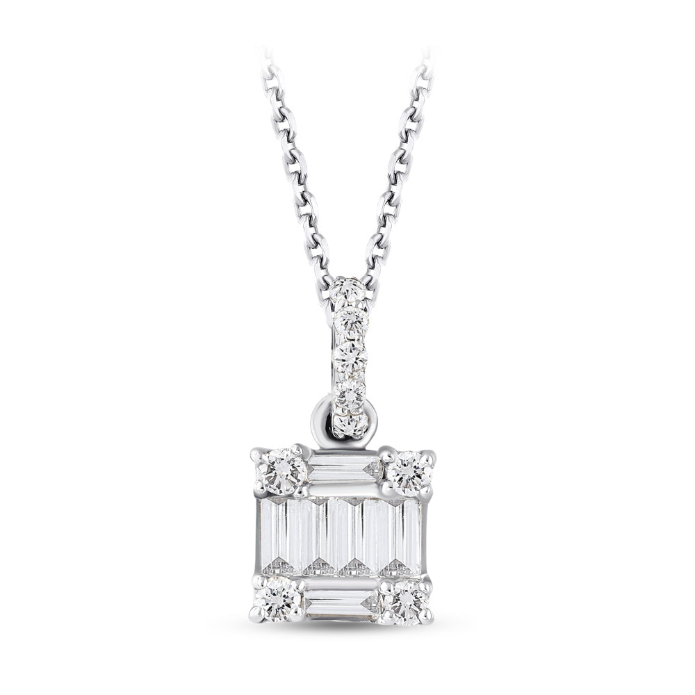 Baguette Diamond Necklace