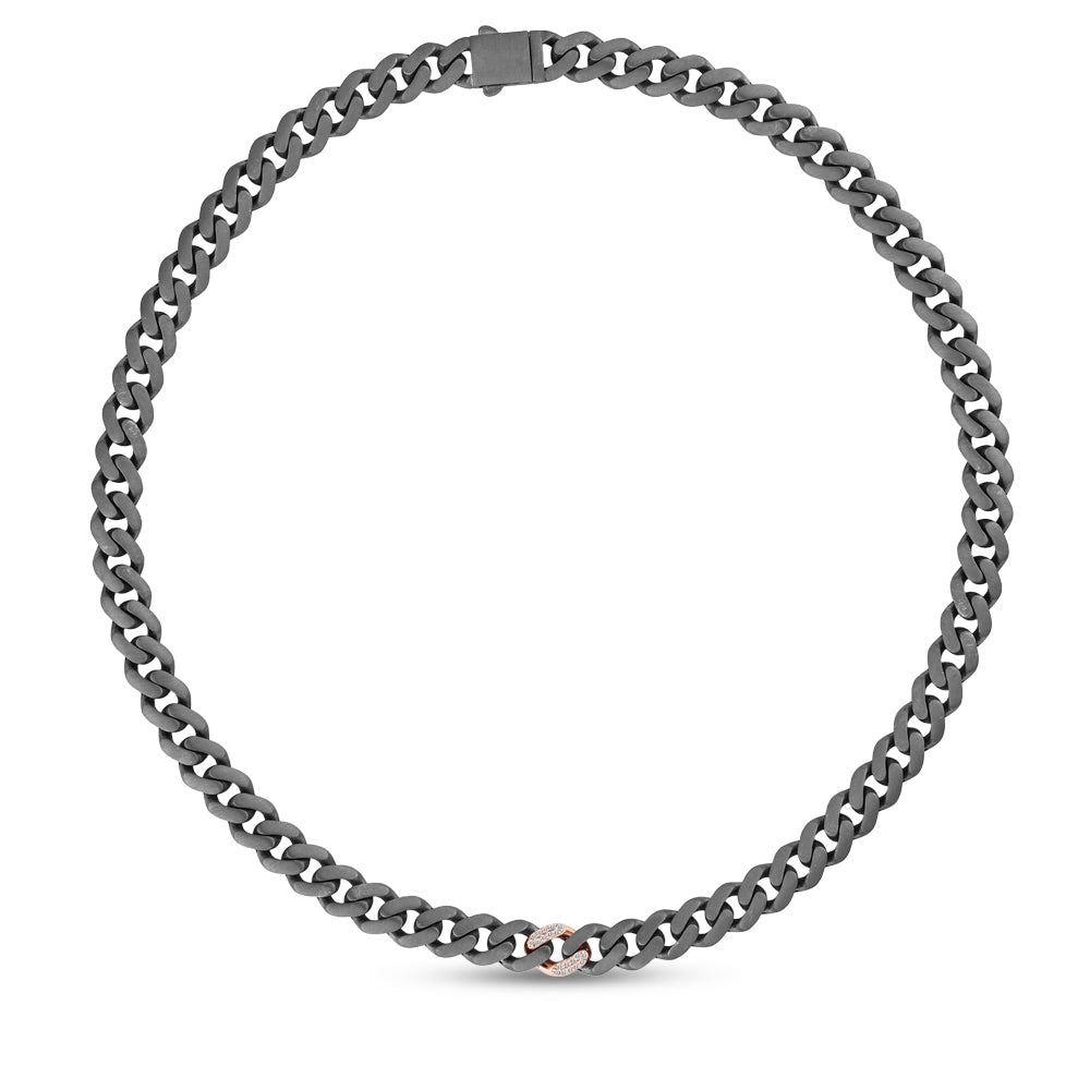 Silver and Gold Diamond Necklace