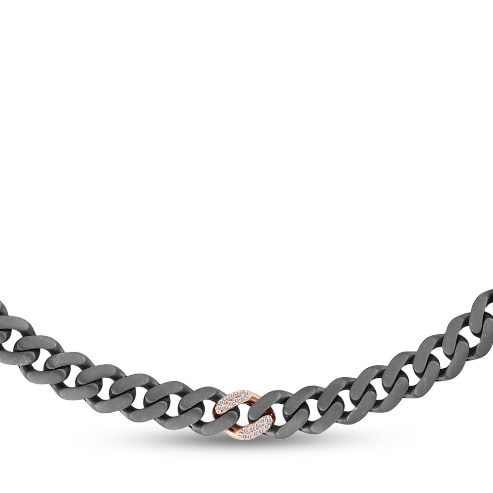 Silver and Gold Diamond Necklace