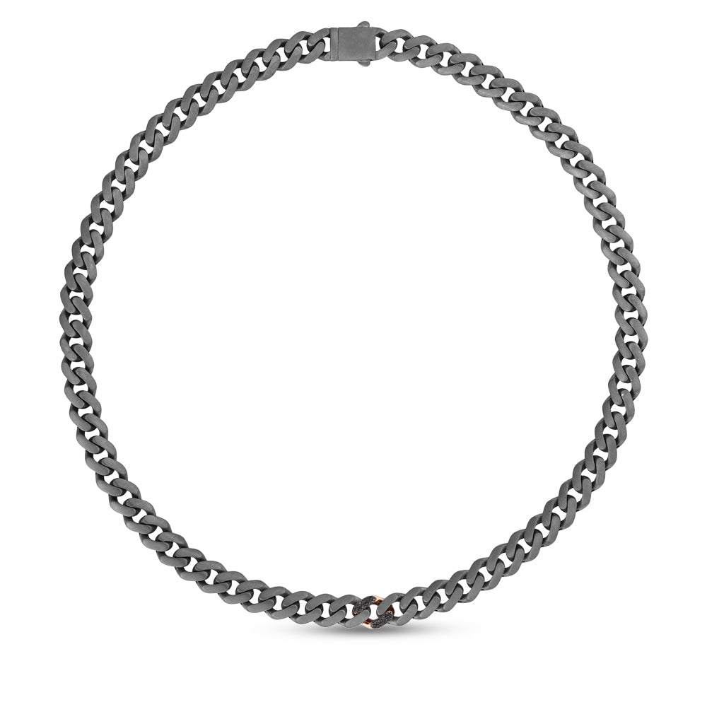Silver and Gold Diamond Necklace