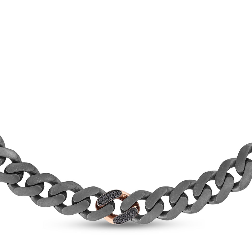 Silver and Gold Diamond Necklace