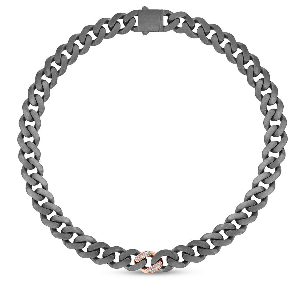 Silver and Gold Diamond Necklace