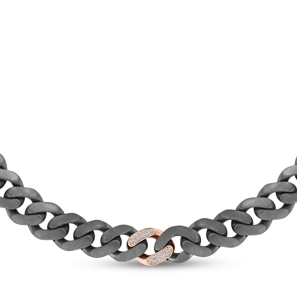 Silver and Gold Diamond Necklace