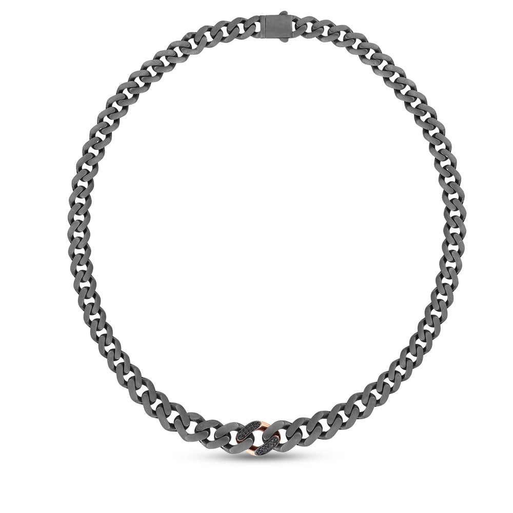 Silver and Gold Diamond Necklace