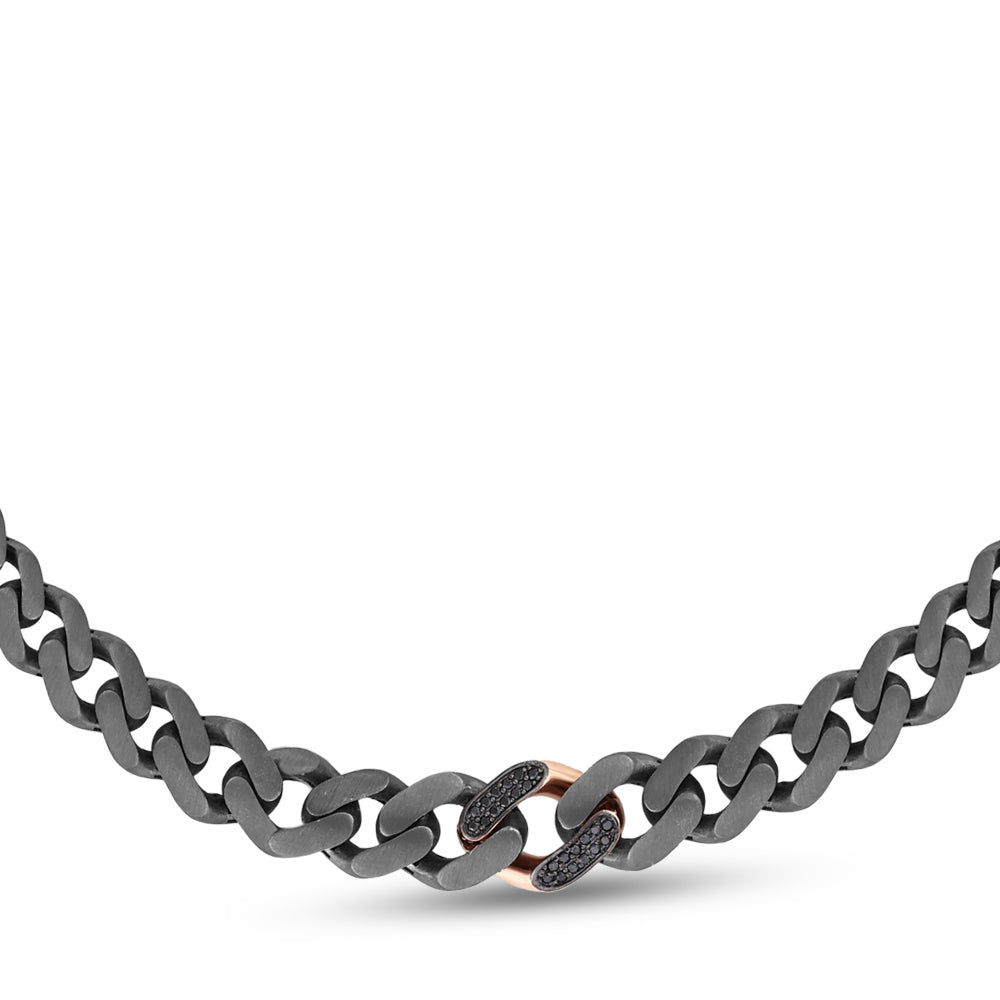 Silver and Gold Diamond Necklace