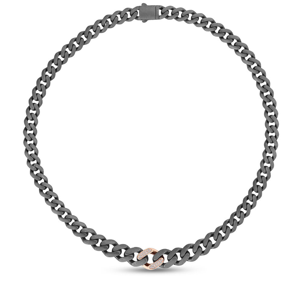 Silver and Gold Diamond Necklace