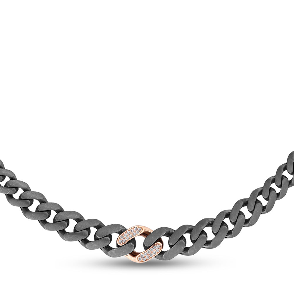 Silver and Gold Diamond Necklace
