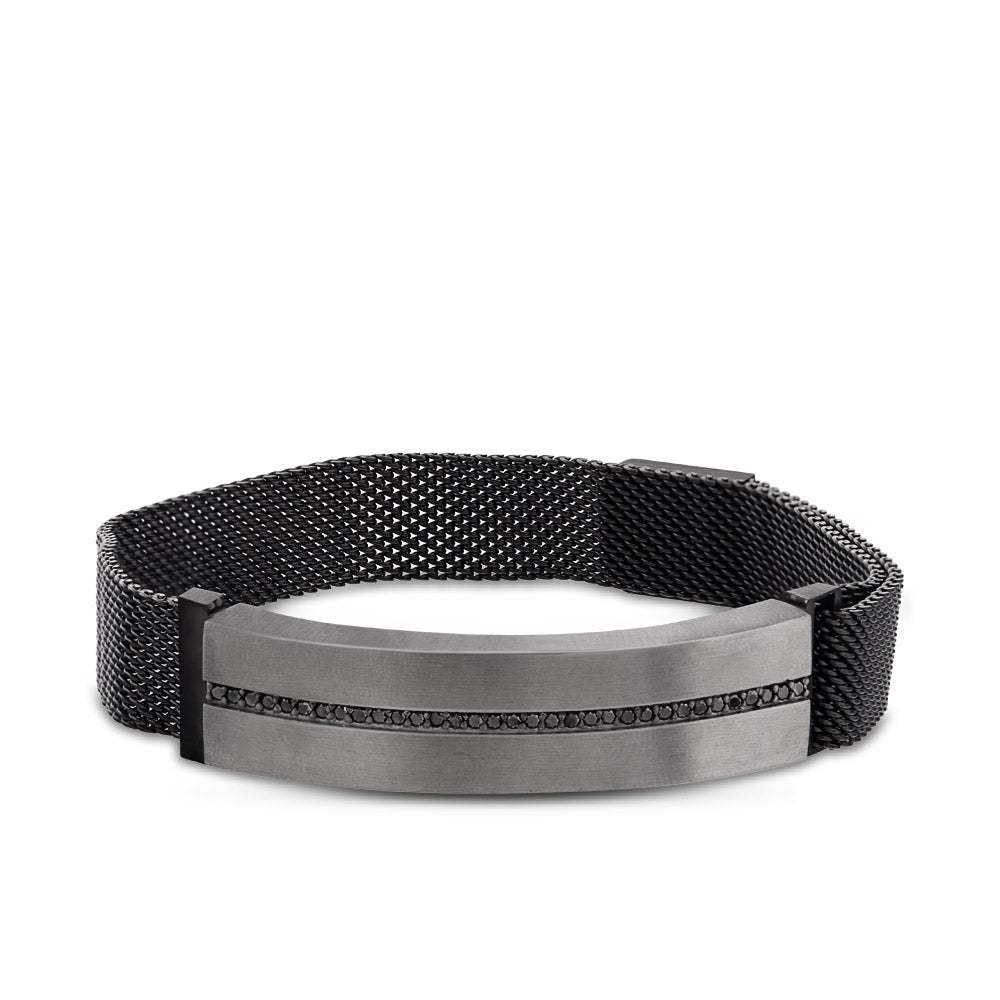 Silver Men Diamond Bracelet