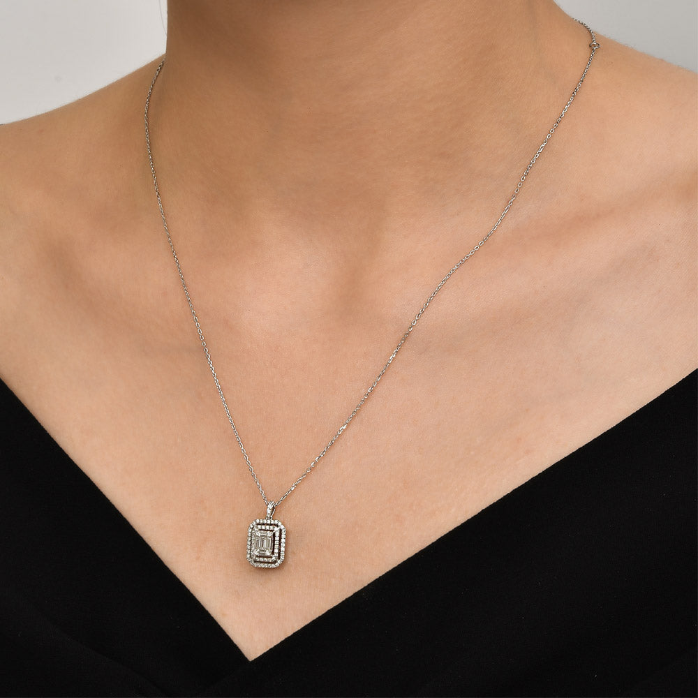 Baguette Diamond Necklace