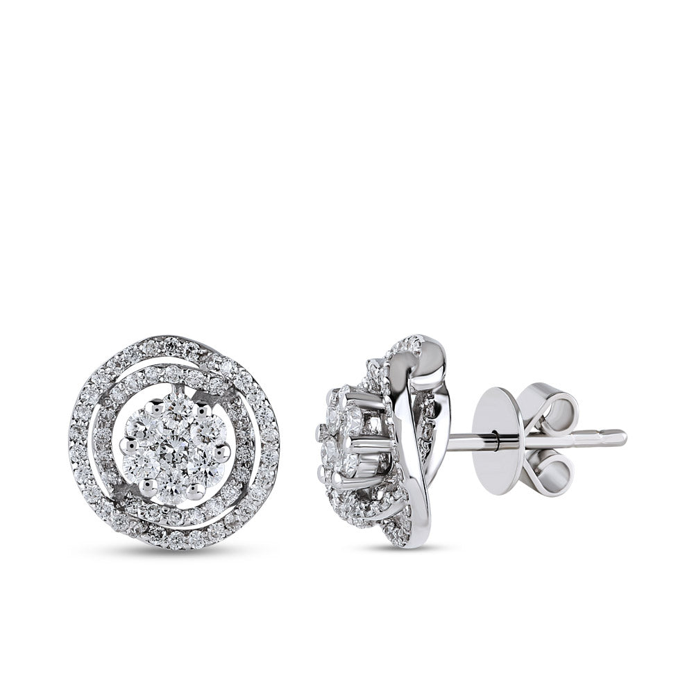Design Diamond Stud Earrings