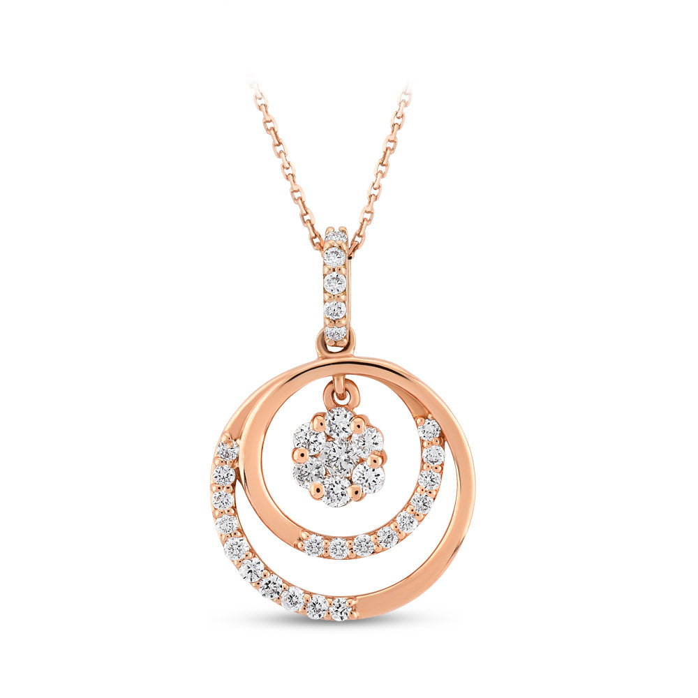 Halo Diamond Necklace
