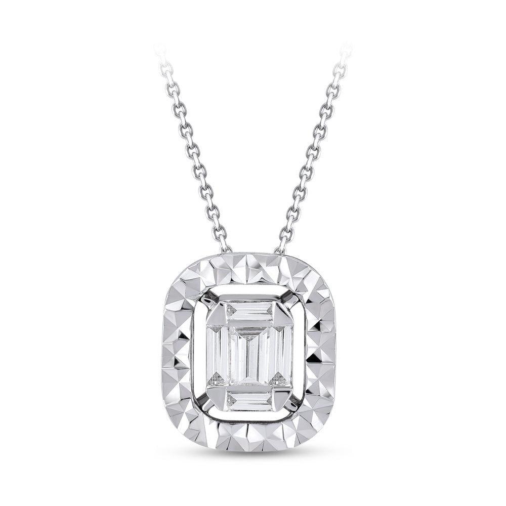 Baguette Diamond Necklace