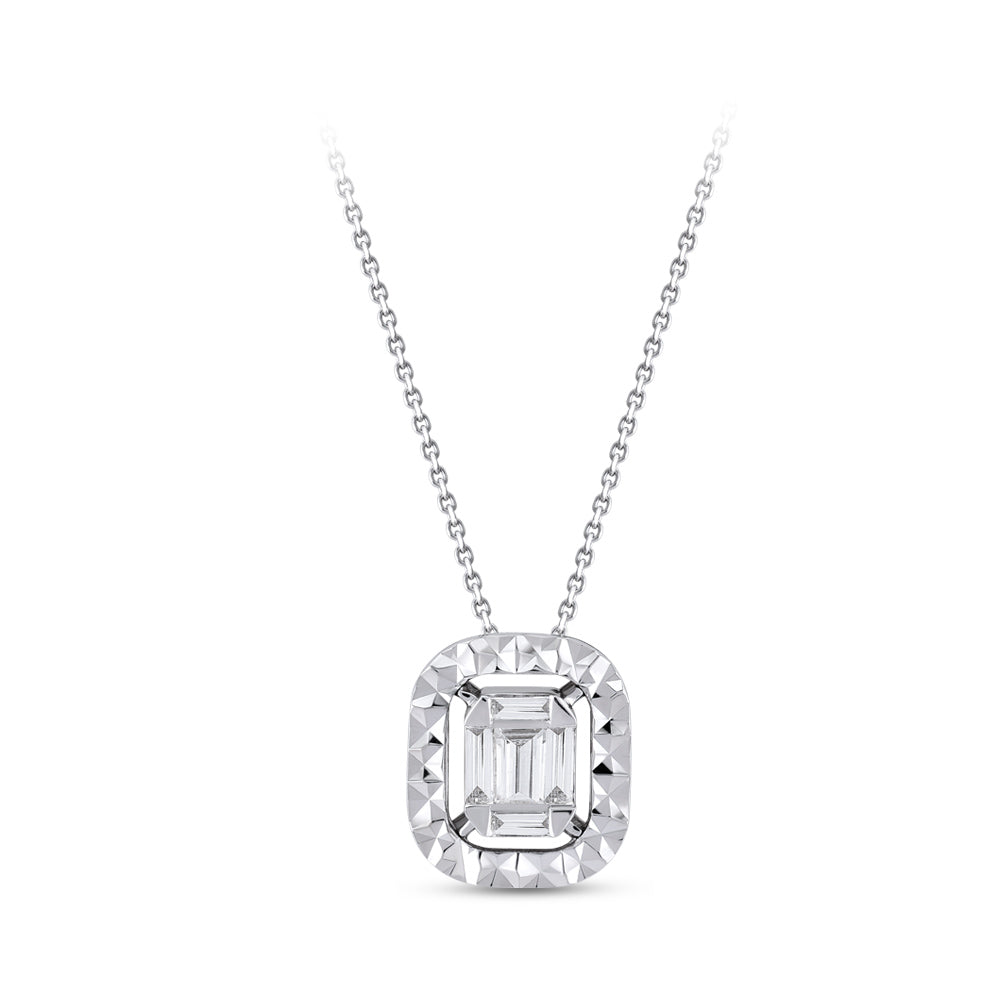 Baguette Diamond Necklace