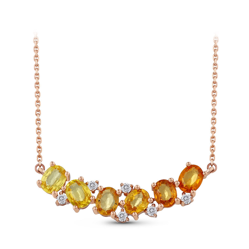 Yellow Sapphire Necklace