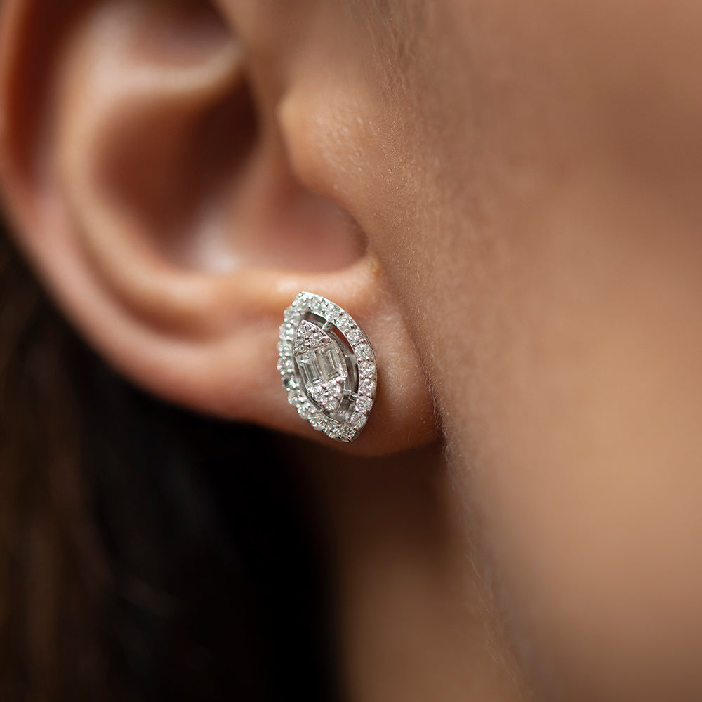 Baguette Diamond Earrings