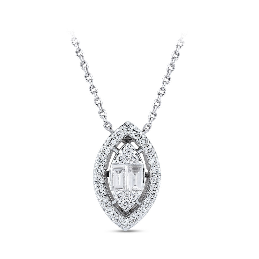 Baguette Diamond Necklace