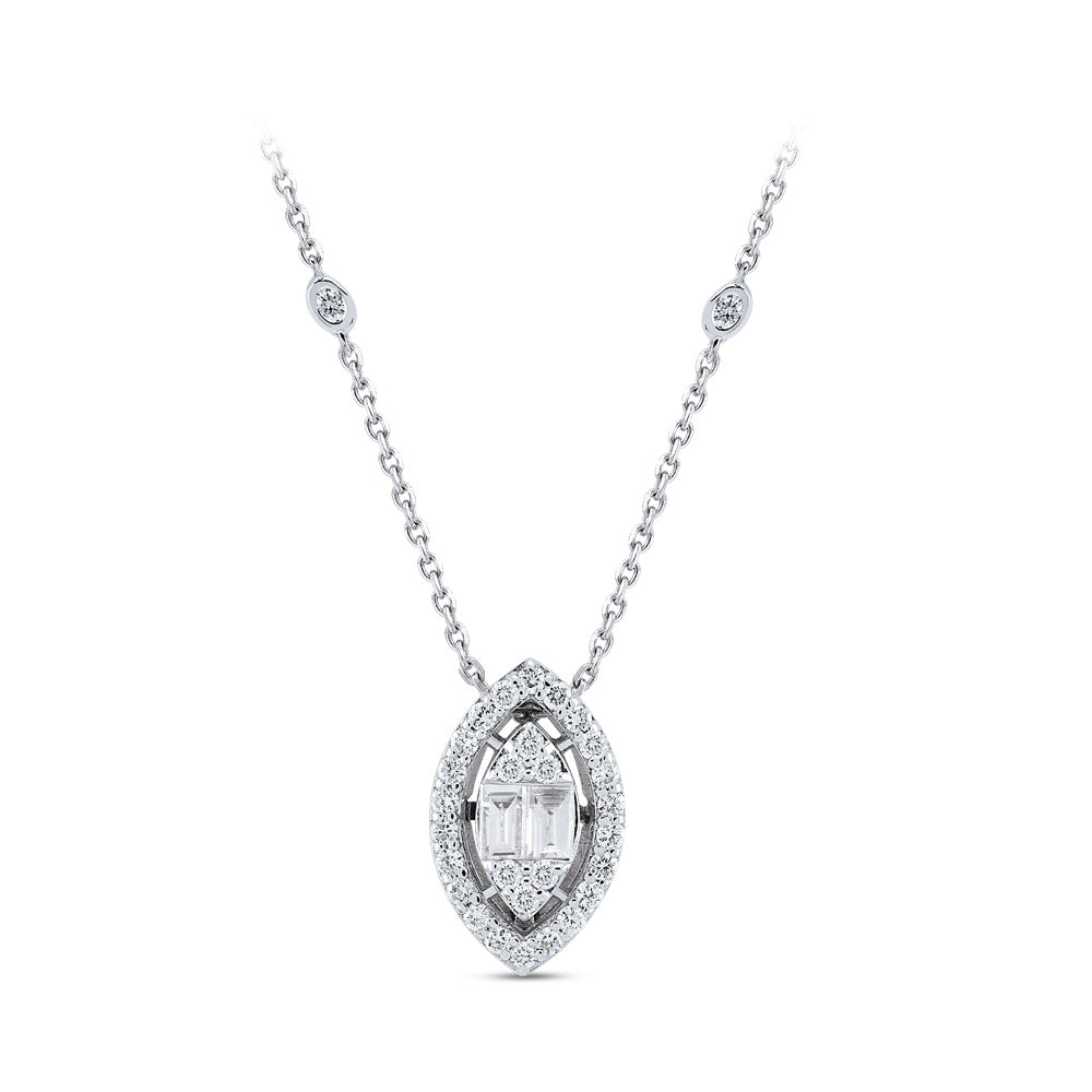 Baguette Diamond Necklace
