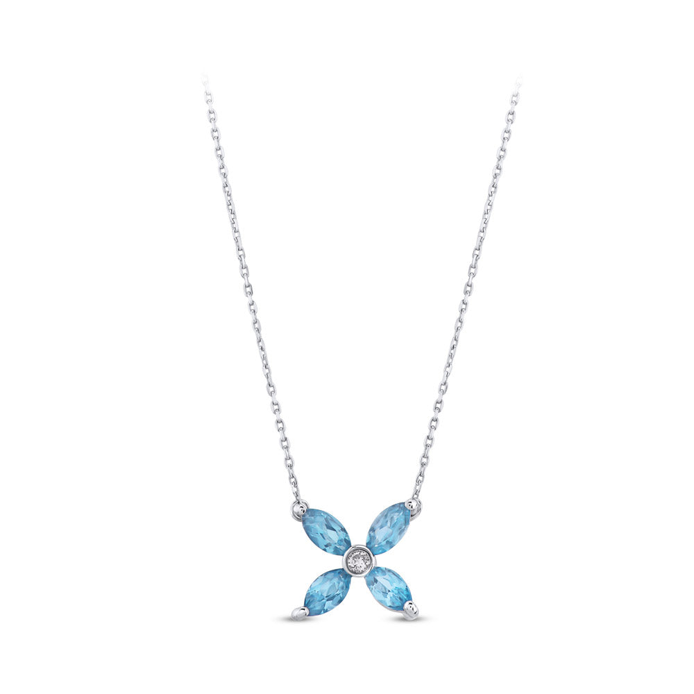 Blue Topaz Necklace