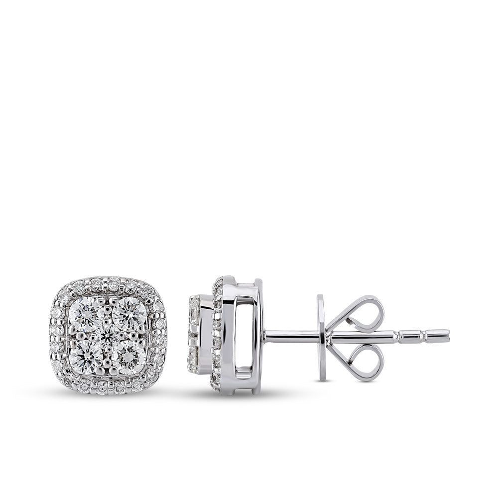 Design Diamond Stud Earrings