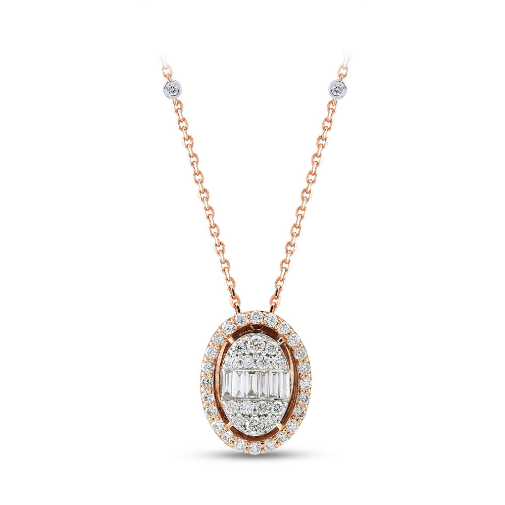 Baguette Diamond Necklace