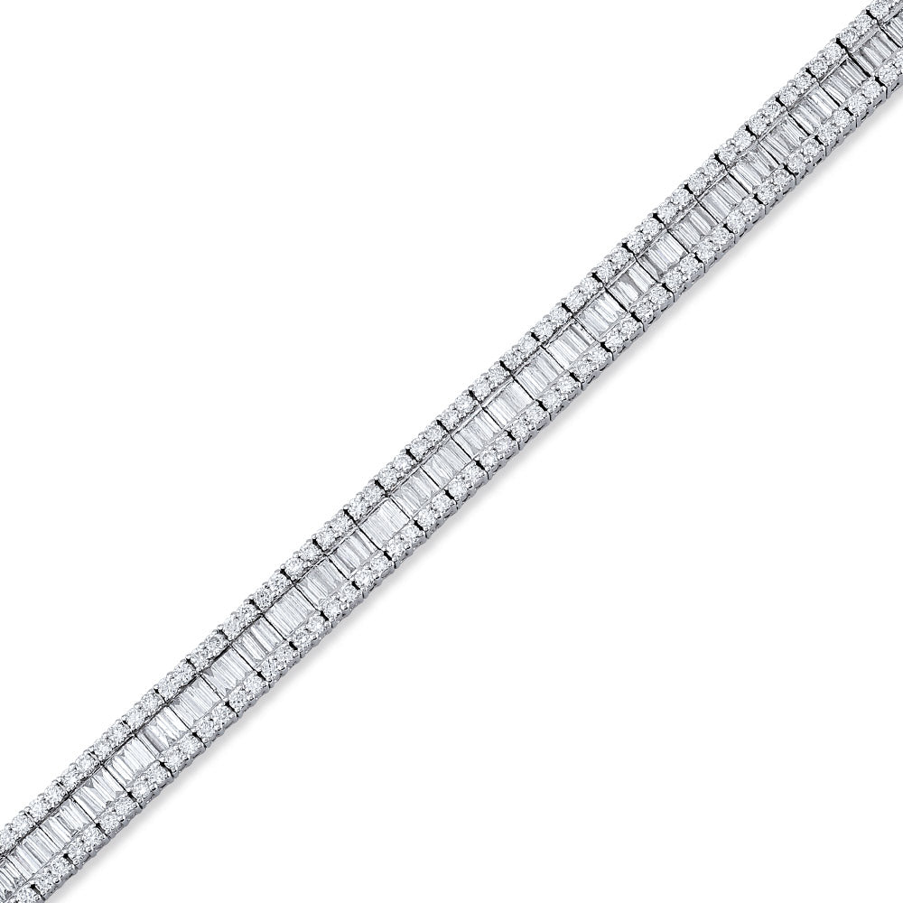 Baguette Diamond Tennis Bracelet