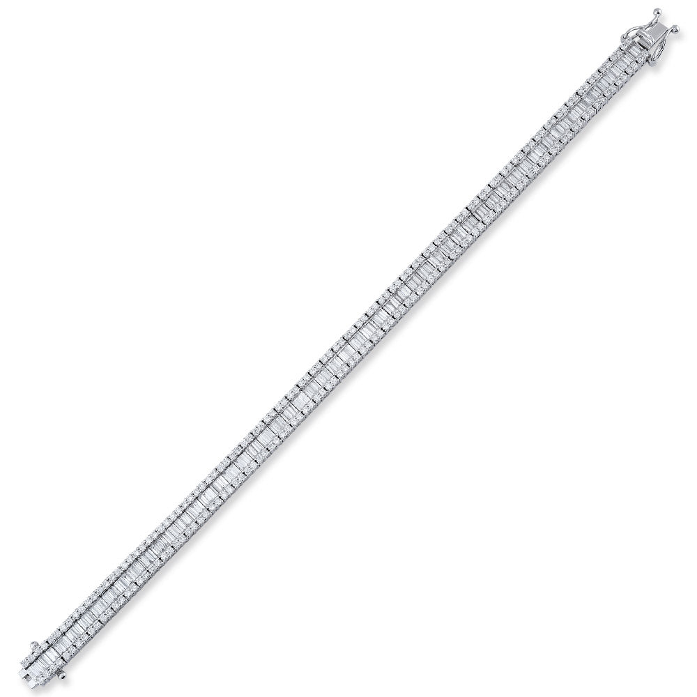 Baguette Diamond Tennis Bracelet