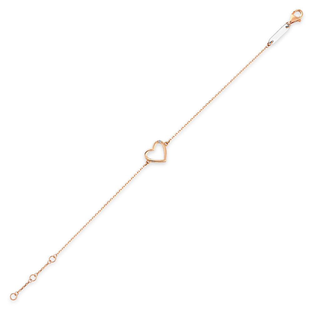 Heart Diamond Bracelet