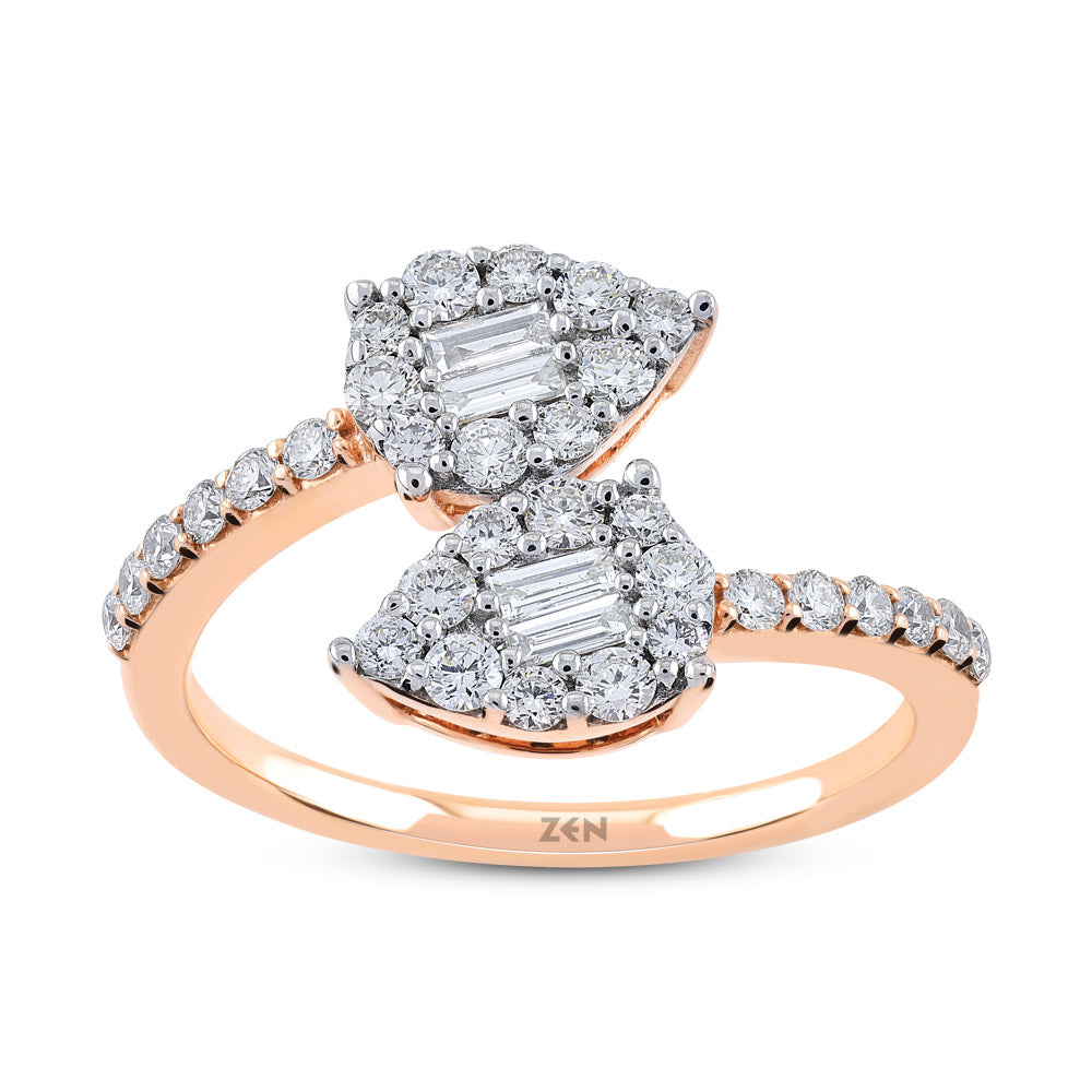 Double Baguette Diamond Ring