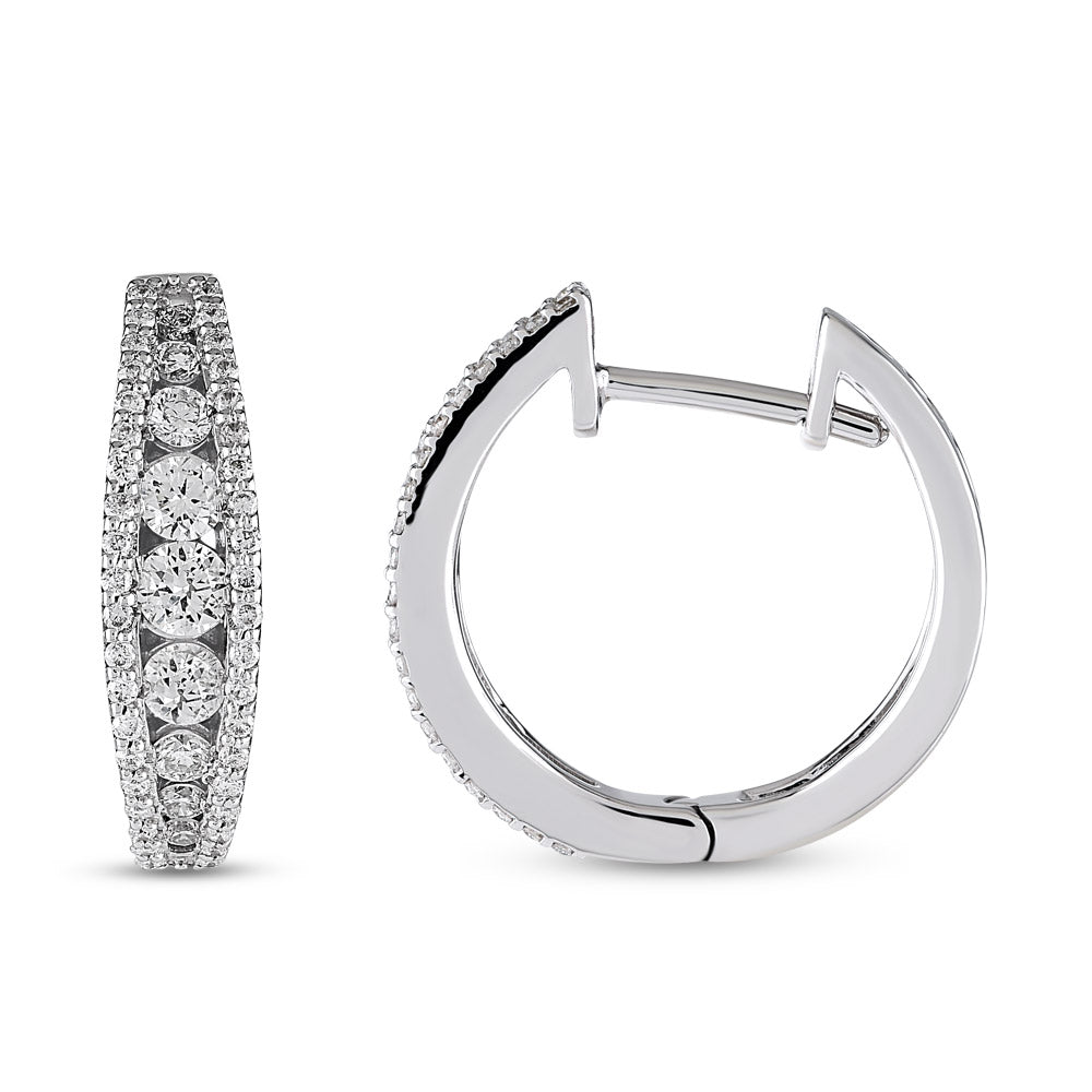 Hoop Diamond Earrings