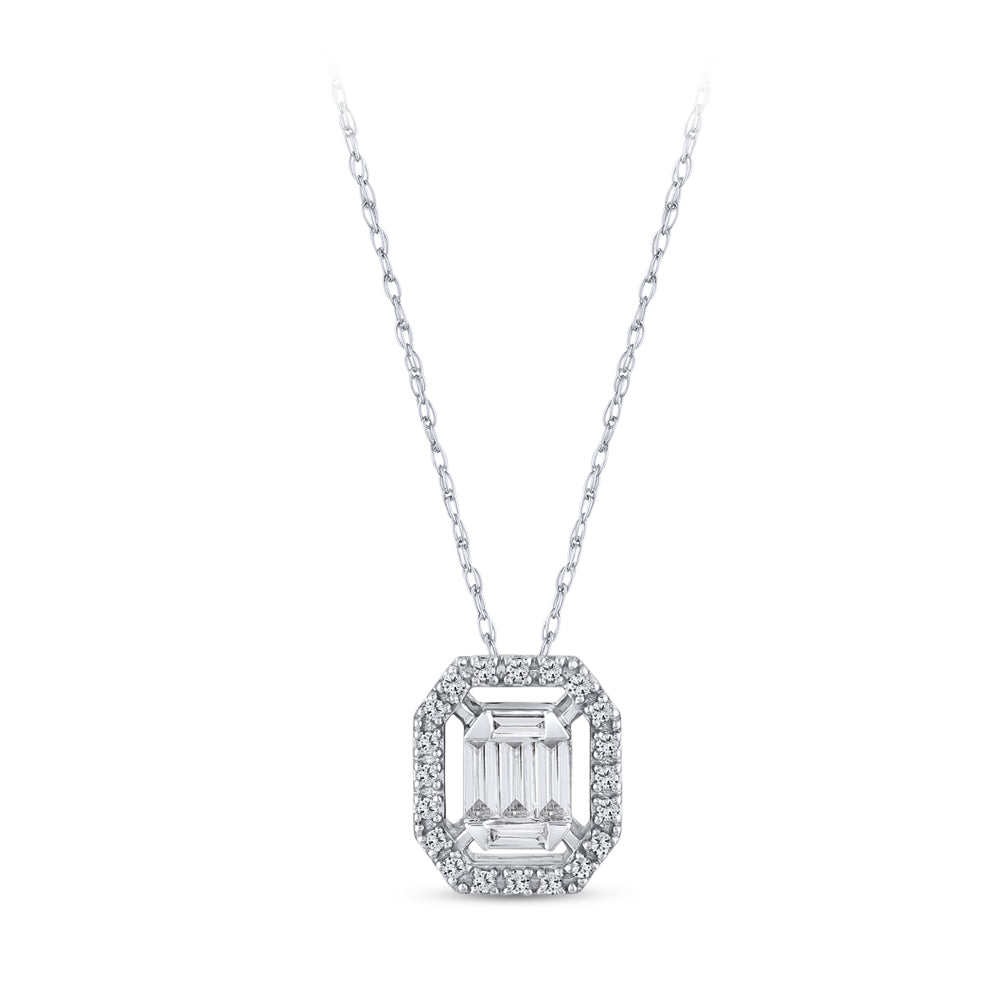 Baguette Diamond Necklace
