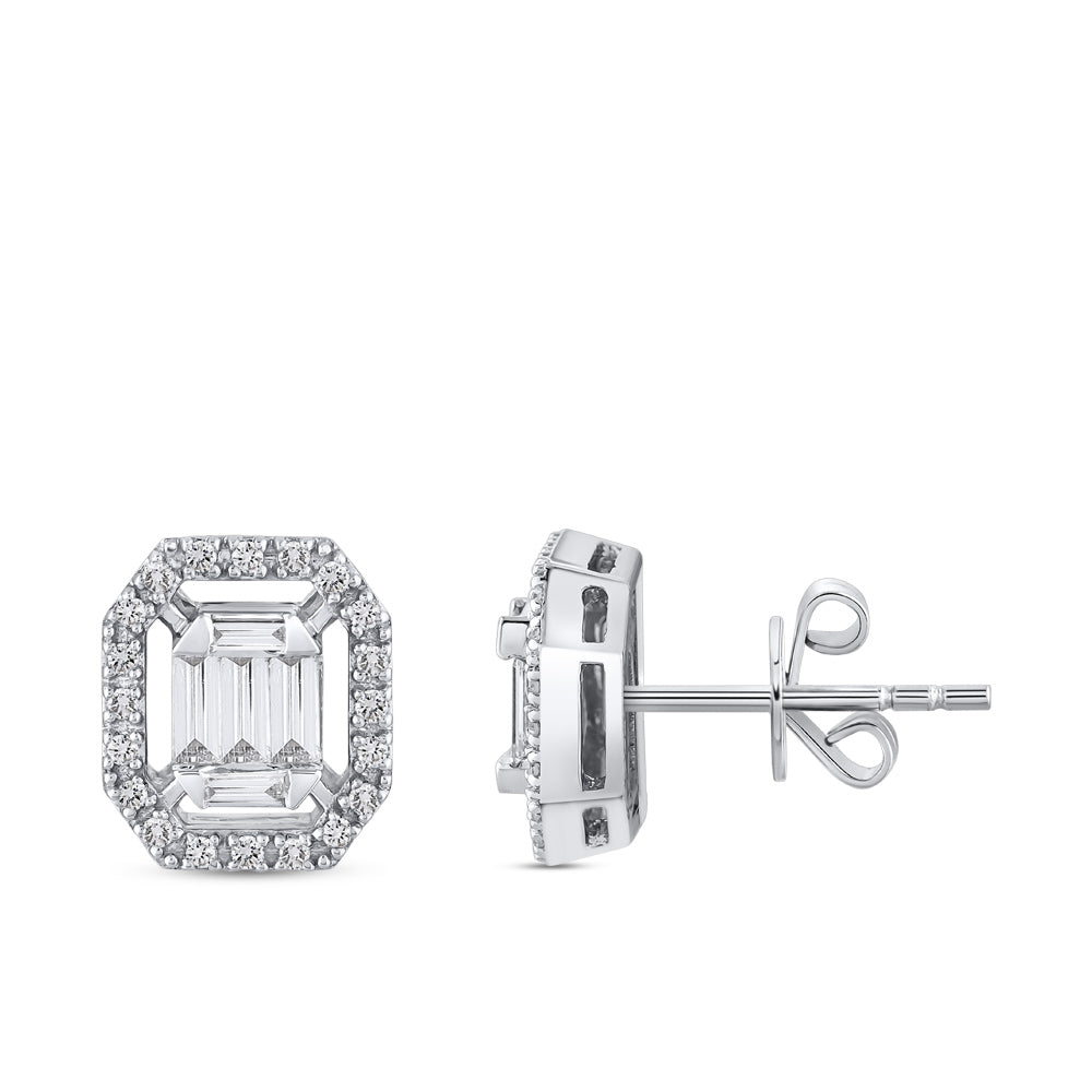 Baguette Diamond Earrings