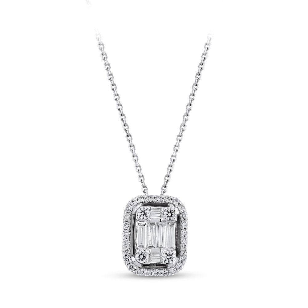 Baguette Diamond Necklace