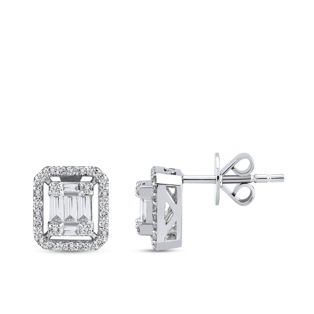 Baguette Diamond Earrings