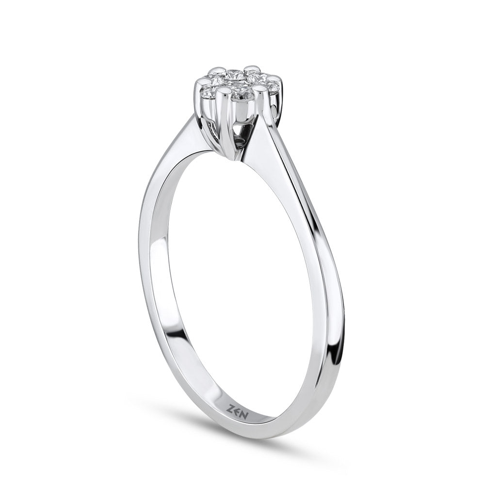 Halo Diamond Ring