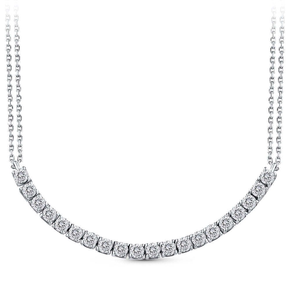 テニスネックレス 925 Diamond Tennis Necklace