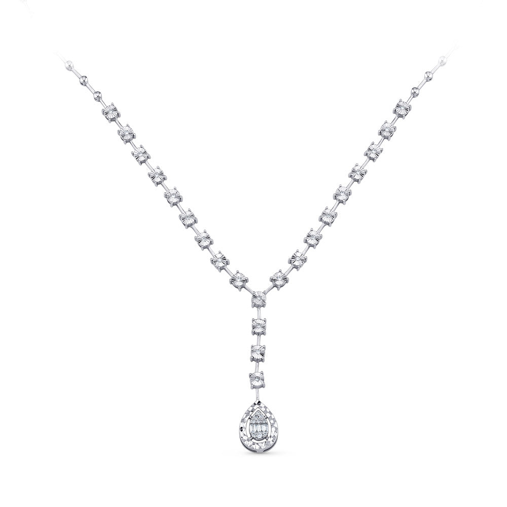 Baguette Diamond Necklace