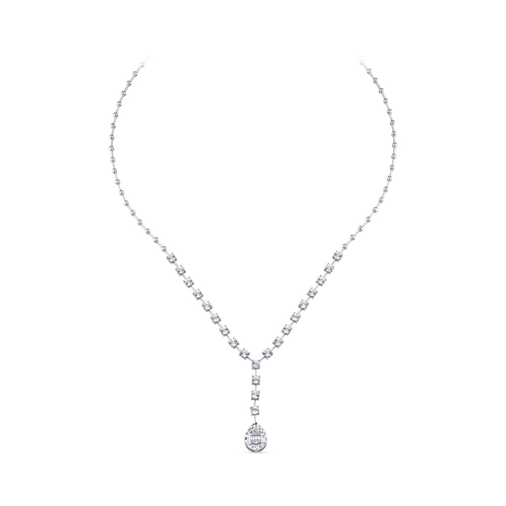 Baguette Diamond Necklace