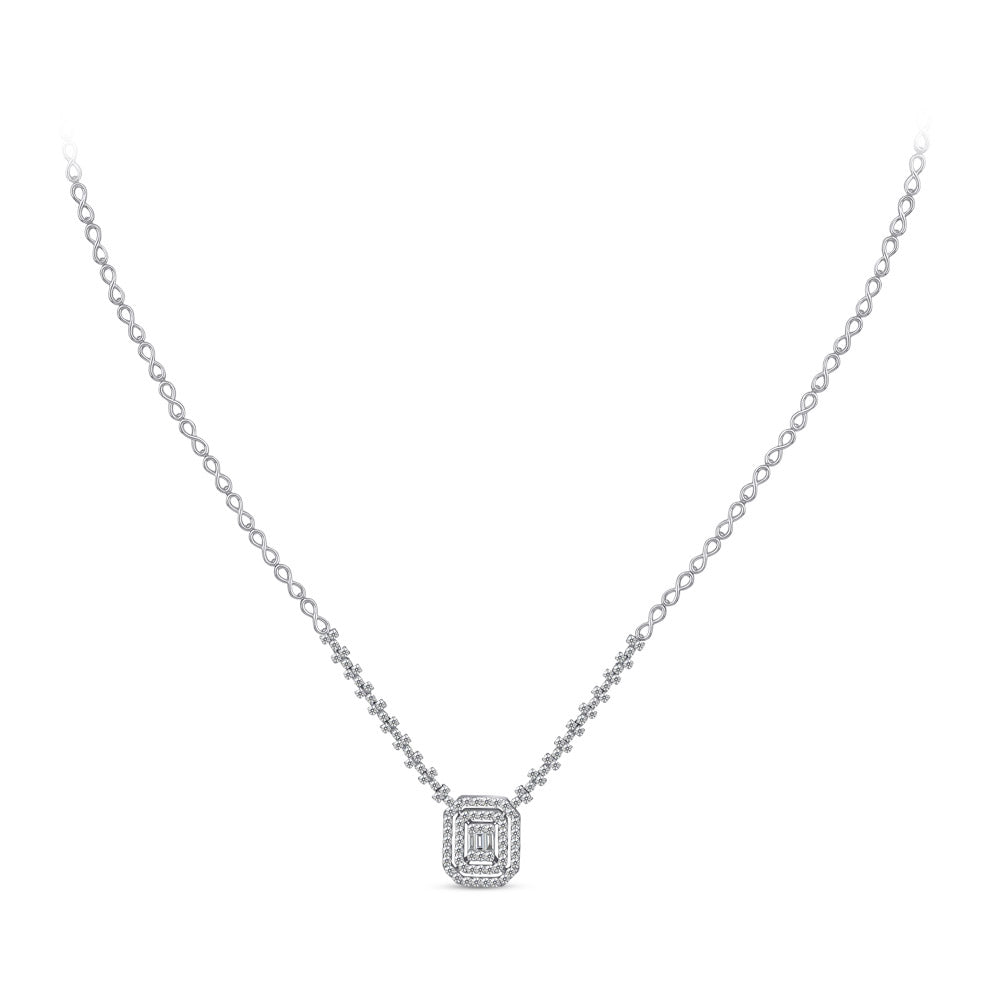 Baguette Diamond Collier