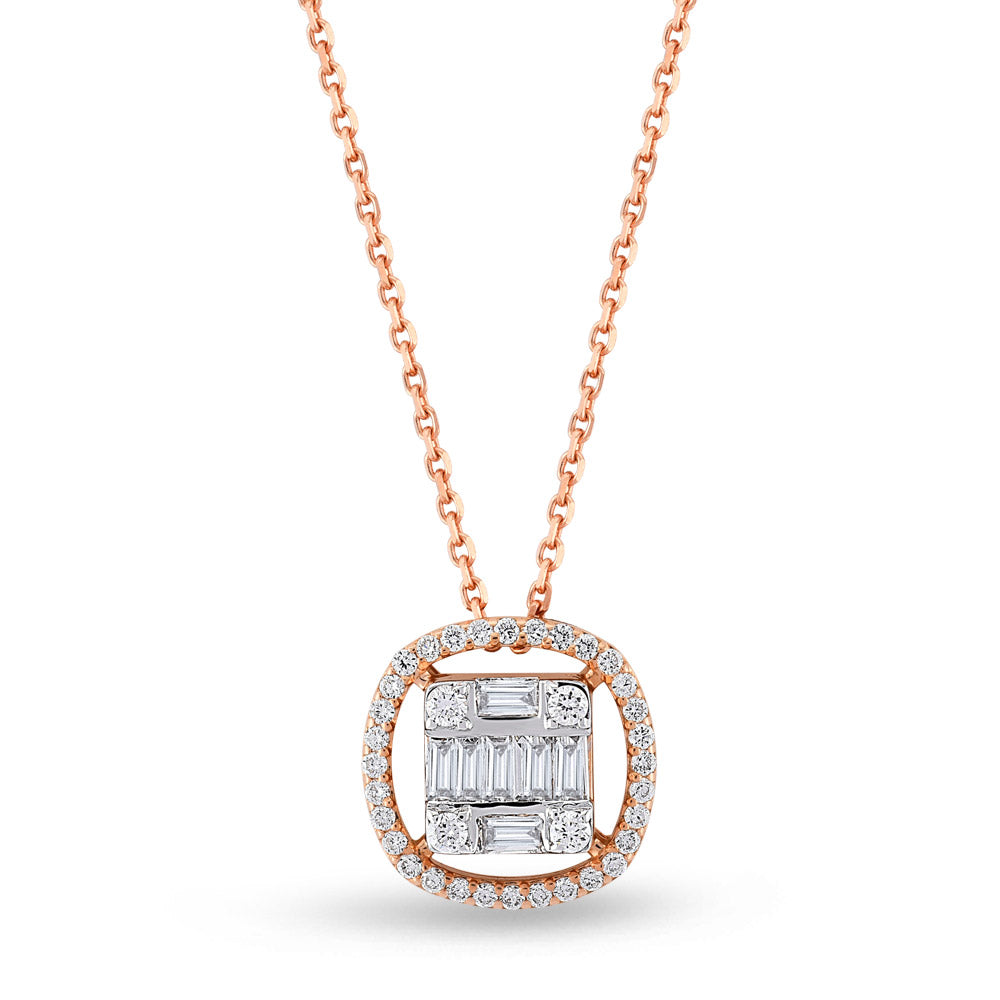 Baguette Diamond Necklace