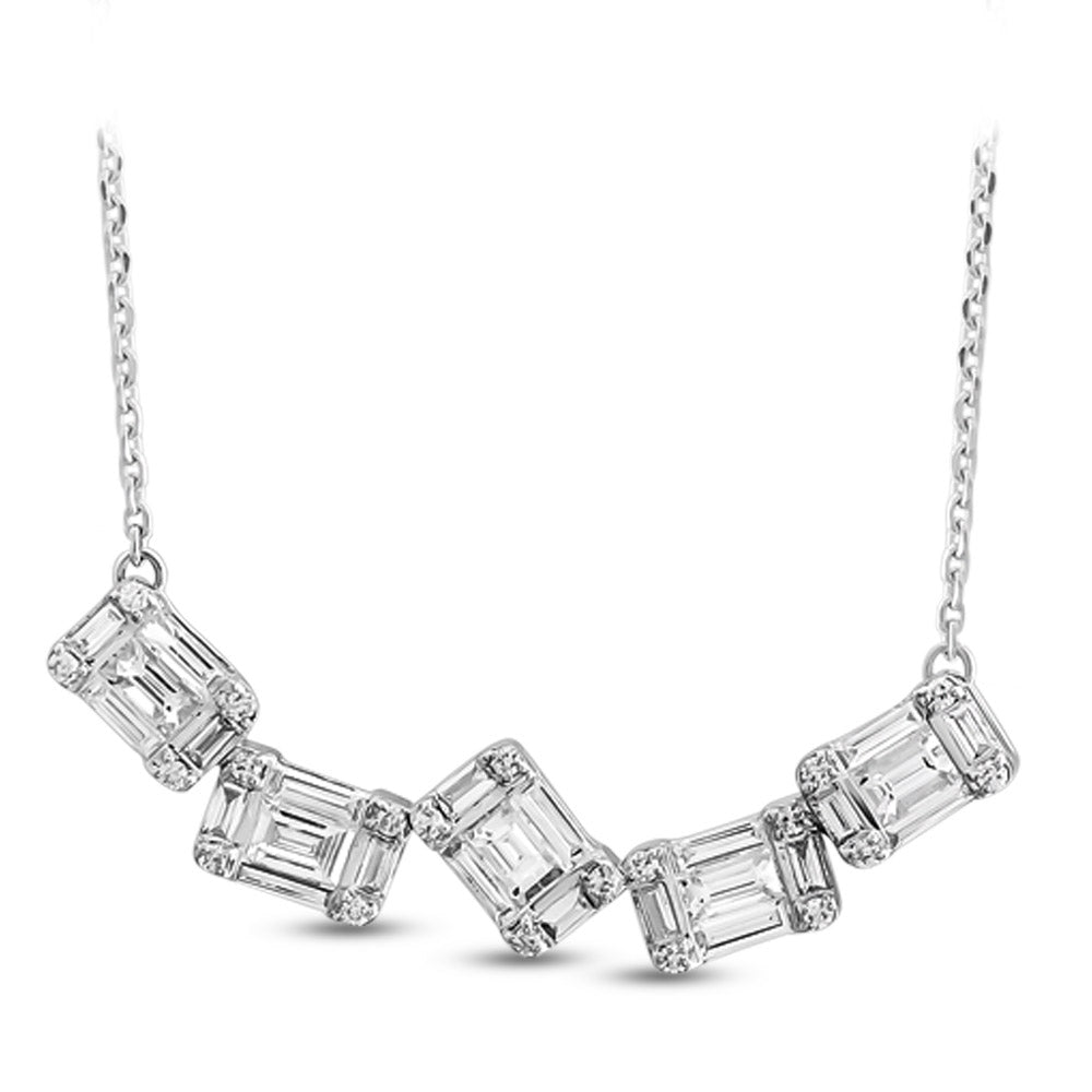 Baguette Diamond Necklace