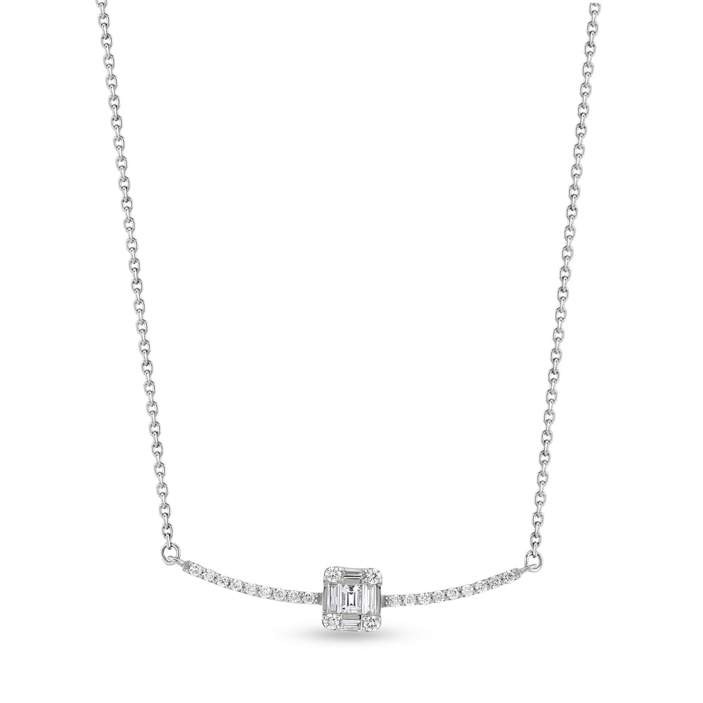 Baguette Diamond Necklace